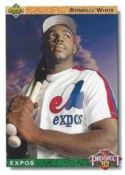 1992 Upper Deck Base Set Rondell White #61 card