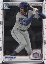2020 Bowman Chrome Prospects Ronny Mauricio #BCP-28 card