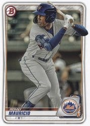 2020 Bowman Prospects Ronny Mauricio #BP-28 card