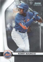2020 Bowman Sterling Base Set Ronny Mauricio #BPR-5 card