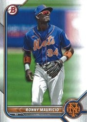 2022 Bowman Prospects Ronny Mauricio #BP-16 card