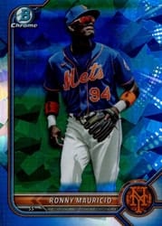 2022 Bowman Sapphire Edition Base Set Ronny Mauricio #BCP-16 card