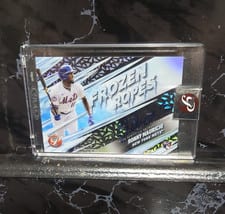 2024 Topps Pristine Frozen Ropes Autograph Ronny Mauricio #FRA-RM card