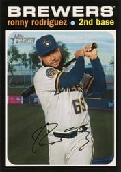 2020 Topps Heritage Base Set Ronny Rodriguez #600 card