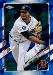 2021 Topps Chrome Update Sapphire Edition Base Set Rony Garcia #US190 card