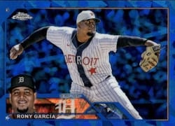 2023 Topps Chrome Sapphire Edition Base Set Rony Garcia #231 card