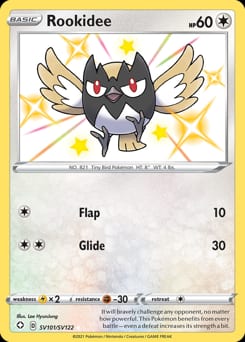 Shining Fates Shiny Vault Rookidee #SV101 card