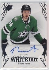2022-23 SPx White Out Autos Roope Hintz #WO-RH card
