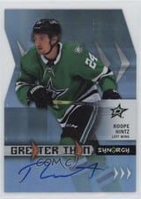2023-24 Upper Deck Synergy Greater Than Signatures Roope Hintz #GT-RH card