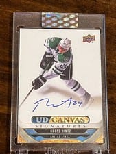 2024-25 Upper Deck Clear Cut Canvas Signatures Roope Hintz #CS-RH card