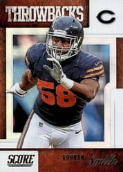 2019 Score Throwbacks Roquan Smith #T-6 card