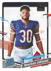 2023 Donruss Rated Rookie Portrait Roschon Johnson #31 card