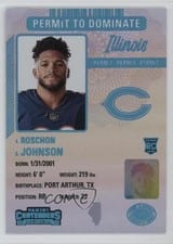 2023 Panini Contenders Permit to Dominate Roschon Johnson #29 card