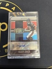 2023 Panini Legacy Futures Dual Patch Autographs Silver Roschon Johnson #FDA-31 card