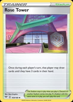 Darkness Ablaze Rose Tower #169 card