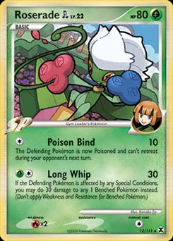 Rising Rivals Roserade GL #12 card