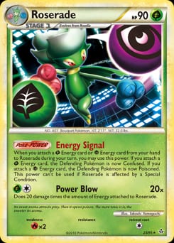 HS—Unleashed Roserade #23 card