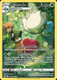 Lost Origin Trainer Gallery Roserade #TG02 card