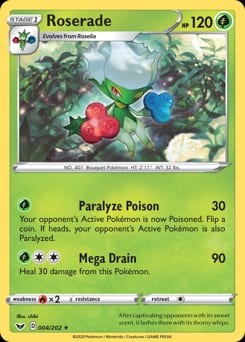Sword & Shield Roserade #4 card