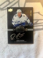 2021-22 SPx UD Black Lustrous Rookie Signatures Ross Colton #LRS-RC card