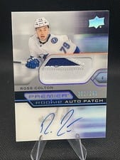 2021-22 Upper Deck Premier Acetate Rookie Autograph Patch Ross Colton #AR-RC card