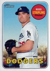 2018 Topps Heritage Base Set Ross Stripling #621 card