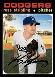 2020 Topps Heritage Base Set Ross Stripling #125 card