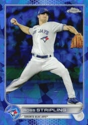 2022 Topps Chrome Update Sapphire Edition Base Set Ross Stripling #US148 card