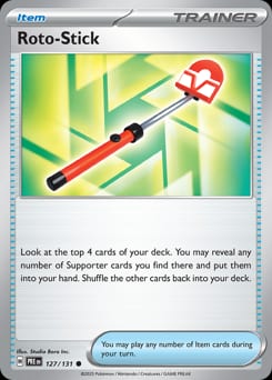 Prismatic Evolutions Roto-Stick #127 card