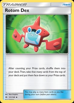 Sun & Moon Rotom Dex #131 card