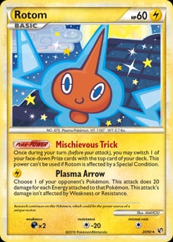2010 HS—Undaunted Rotom #20 card