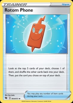 Champion's Path Rotom Phone #64 card
