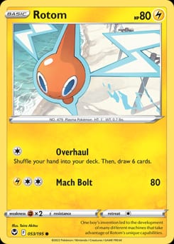 Silver Tempest Rotom #53 card