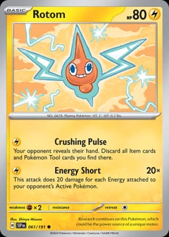 Surging Sparks Rotom #61 card