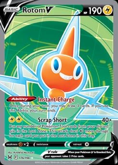 2022 Lost Origin Rotom V #176 card