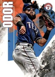 2019 Topps Fire Base Set Rougned Odor #154 card