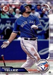 2019 Bowman Base Set Rowdy Tellez #28 card