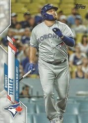 2020 Topps Update Base Set Rowdy Tellez #U-186 card