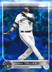2022 Topps Chrome Update Sapphire Edition Base Set Rowdy Tellez #US114 card