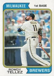 2023 Topps Heritage Base Set Rowdy Tellez #27 card