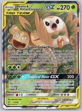 Unified Minds Rowlet & Alolan Exeggutor-GX #1 card