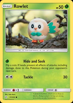 Cosmic Eclipse Rowlet #17 card