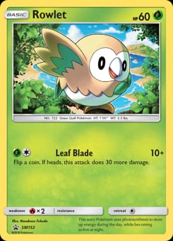 SM Black Star Promos Rowlet #SM153 card