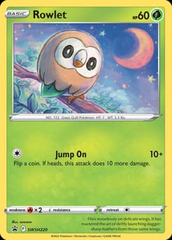 SWSH Black Star Promos Rowlet #SWSH220 card