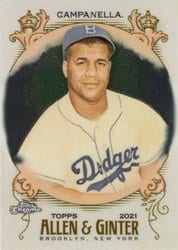2021 Topps Allen & Ginter Chrome Base Set Roy Campanella #42 card