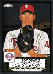 2021 Topps Chrome Platinum Anniversary Base Set Roy Oswalt #578 card
