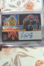 2024 Panini Spectra RetroSpect Autographs Roy Williams #RSA-RWS card