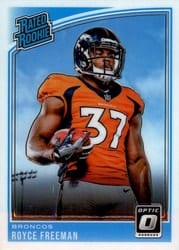 2018 Donruss Optic Base Set Royce Freeman #173 card