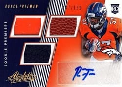2018 Panini Absolute Base Set Royce Freeman #173 card
