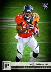 2018 Panini Base Set Royce Freeman #349 card